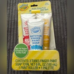 Crayola My First Bathtub Finger Paint Soap Set - Red, Blue, Yellow